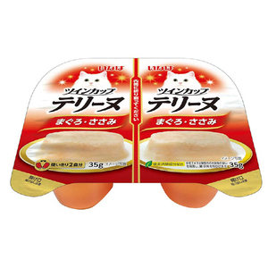 いなばペットフード ツインカップ テリーヌ まぐろ・ささみ 35ｇ×2 ﾂｲﾝｶﾂﾌﾟﾃﾘ-ﾇﾏｸﾞﾛｻｻﾐ35GX2-イメージ1