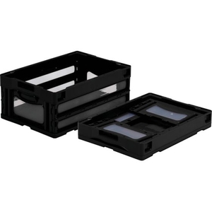三甲 サンコー/折畳コンテナー 559050 マドコンOー30Bブラック FC067GZ-4391080-イメージ1