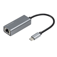 グリーンハウス USB Type-C LANアダプタ グレー GH-ULACB-GY