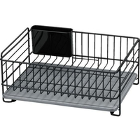 パール金属 スキット 珪藻土トレー水切りバスケット(ブラック) FC014NR-HB-5314