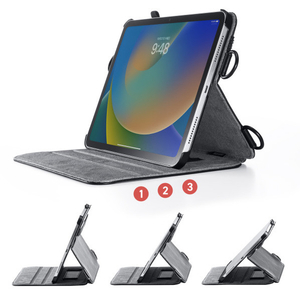サンワサプライ iPad 10．9インチ(第10世代)用スタンド機能付きショルダーベルトケース ブラック PDA-IPAD1912BK-イメージ16