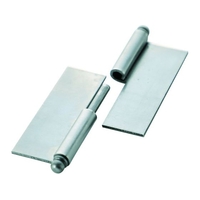トラスコ中山 TRUSCO スチール製抜き差し蝶番 右用 (1組(袋)=2個入) FC843EW-3007022