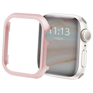 GAACAL Apple Watch Series 4-6/SE1-2 [40mm]用メタリックフレーム ピンク W00114P2-イメージ1