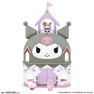 バンダイ ぷちとも Sanrio characters おおきなクロミのおしろ ｻﾝﾘｵﾌﾟﾁﾄﾓｵｵｷﾅｸﾛﾐﾉｵｼﾛ-イメージ1