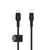BELKIN USB-C to ライトニングケーブル(高耐久編込シリコンケーブル) 1．0m ブラック CAA011BT1MBK-イメージ4