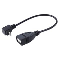 変換名人 USB2．0 L型 microHOSTケーブル 下L(20cm) USBMCH-20DL