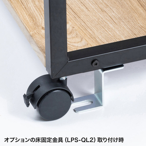 サンワサプライ 木目調プリンタスタンド(W600) 薄い木目 LPS-117LM-イメージ6