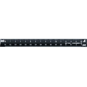 シンワ◆取引終了◆ シンワ/アルミ三角スケール A-15 15cm 土地家屋調査士用 ブラック FC770WJ-2430578-イメージ1