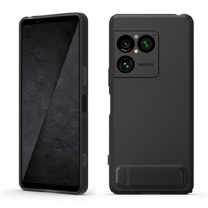 ラスタバナナ XPERIA 1 VIII用 STYLE COVER WITH STAND SONY グラファイトブラック XQZ-CBGE/BJPCX-イメージ1