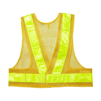 小野商事 安全ベストショート丈 5cm 黄×黄 NO.764 FCF518S-65-0308-58