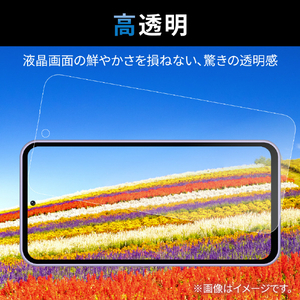 エレコム Galaxy A54 5G用フィルム スムース 指紋防止 高透明 PM-G233FLSTGN-イメージ3