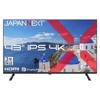 JAPANNEXT 43インチ 液晶ディスプレイ ブラック JN-IPS43U-H3