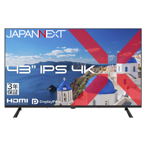 JAPANNEXT 43インチ 液晶ディスプレイ ブラック JN-IPS43U-H3-イメージ1