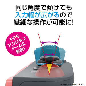 スリースト Joy-Con用スティックキャップ ブルー×レッド GUS2F048-イメージ5