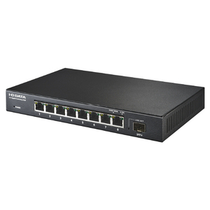I・Oデータ 10G対応SFP+搭載2.5Gアンマネージスイッチングハブ 8ポート BSH-QG08 I・Oデータ 10G対応SFP+搭載2.5Gアンマネージスイッチングハブ 8ポート BSH-QG08