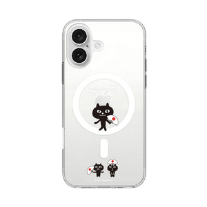 abbi FRIENDS Phone 16用ネコマンジュウMagSafe対応クリアケース 渡り ABF27248I16-イメージ1