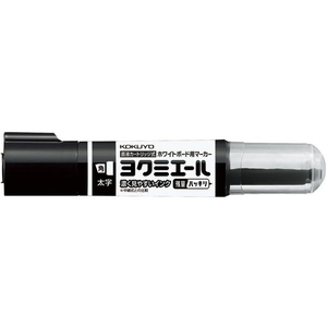 コクヨ ホワイトボードマーカーヨクミエール直液カートリッジ式 太字角芯 黒 F892227-PM-B513D-イメージ1