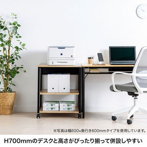 サンワサプライ 木目調プリンタスタンド (50×50cm) LPS-118LM-イメージ8