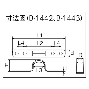 水本機械製作所 ステンレス シートアイストラップ ピッチ42mm 1079421817 FC723FH-3788482-イメージ2
