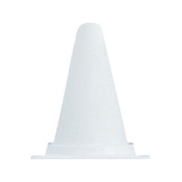 安全興業/安全コーン ミニミニコーン 白 MMC-W FCA293J-6524777