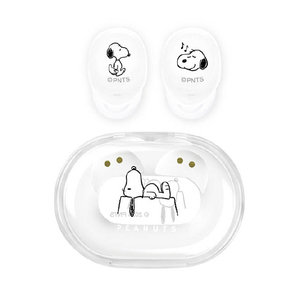 グルマンディーズ 完全ワイヤレスイヤホン ピーナッツ　ホワイト SNGG-78WH-イメージ1