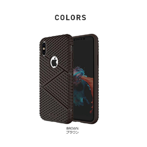 Matchnine iPhone XS/X用ケース JELLO RUGGED ブラウン MN89249I8-イメージ8