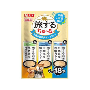 いなば 旅するちゅーる 3種の瀬戸内セレクション 6g×18P FCE079K-イメージ1