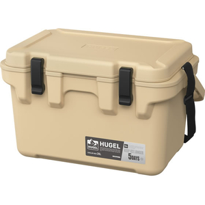 アイリスオーヤマ HUGEL クーラーボックス 20L ベージュ FCJ076F-TC-20R-イメージ1