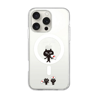 abbi FRIENDS iPhone 16 Pro用ネコマンジュウMagSafe対応クリアケース 渡り ABF27249I16PR