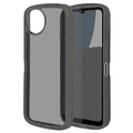 ラスタバナナ AQUOS wish4(SH-52E/A402SH)用FLUFFY SHAPE CASE TPU素材 ブラック 8021AW4TPBK