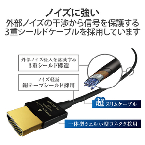 エレコム Premium HDMI Microケーブル(超スリム) 1．5m ブラック DH-HDP14SSU15BK-イメージ3
