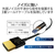 エレコム Premium HDMI Microケーブル(超スリム) 1．5m ブラック DH-HDP14SSU15BK-イメージ3