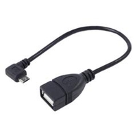 変換名人 USB2．0 L型 microHOSTケーブル 右L(20cm) USBMCH-20RL