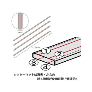 カール事務器 ディスクカッター 専用 替カッターマット FC415PA-DCM-654-イメージ2