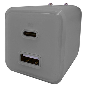 インプリンク PD65W対応 Type-C1ポート/USB1ポート AC充電器 グレー IMACHCL65GY-イメージ1