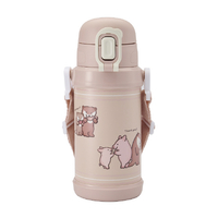ReachWill魔法瓶 ステンレス製キッズボトル 600ml カワウソとコブタ RYI-KS60PK