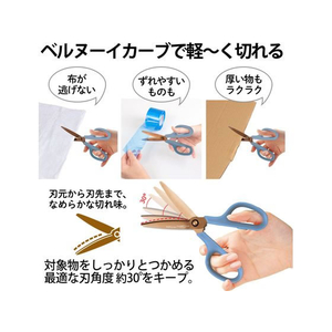 プラス はさみ フィットカットカーブ プレミアムチタン ブルー SC-175STN FCT7824-35-656SC-175STN-イメージ5