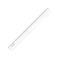 共栄プラスチック メタクリル直線定規 45cmA-2545 FC980WK-4607012