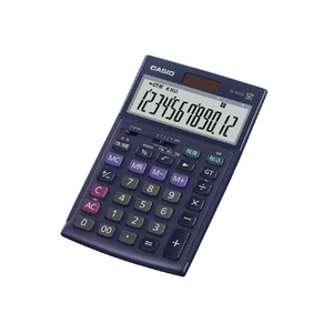 カシオ 本格実務電卓 ジャスト型 ネイビー JS-20DD-NY-N-イメージ2