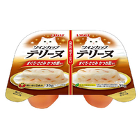 いなばペットフード ツインカップ テリーヌ まぐろ・ささみ かつお節添え 35ｇ×2 ﾂｲﾝｶﾂﾌﾟﾏｸﾞﾛｻｻﾐｶﾂｵﾌﾞｼ35GX2