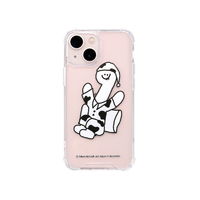 168cm iPhone 13 mini用ハイブリッドクリアケース White Olly with パジャマ 168249I13MN