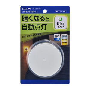 エルパ LEDセンサー付きライト間接光 明暗センサー ホワイト PM-AC210C(WH)-イメージ1