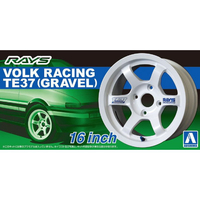 アオシマ 1/24 ザ・チューンドパーツ No．11 ボルクレーシング TE37 16インチ ﾁﾕ-ﾝﾄﾞﾊﾟ-ﾂ11ﾎﾞﾙｸﾚ-ｼﾝｸﾞ16