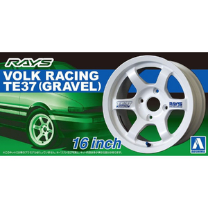 アオシマ 1/24 ザ・チューンドパーツ No．11 ボルクレーシング TE37 16インチ ﾁﾕ-ﾝﾄﾞﾊﾟ-ﾂ11ﾎﾞﾙｸﾚ-ｼﾝｸﾞ16-イメージ1