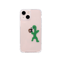 168cm iPhone 13 mini用ハイブリッドクリアケース Olly with リンゴ 168250I13MN