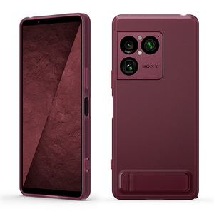 ラスタバナナ XPERIA 1 VIII用 STYLE COVER WITH STAND SONY ガーネットレッド XQZ-CBGE/RJPCX-イメージ1