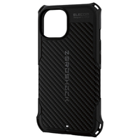 エレコム iPhone 15用ZEROSHOCK グリップ MAGKEEP ブラック PMWA23AZEROG2BK