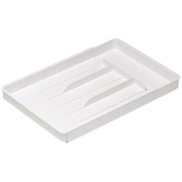 伸晃 カトラリーケース トレー 伸縮 収納 引き出し ホワイト FCE128T-CT-LW