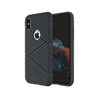 Matchnine iPhone XS/X用ケース JELLO RUGGED ネイビーブルー MN89250I8