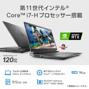 DELL ノートパソコン Dell G15 ダークグレー NG575-BWLCB-イメージ3